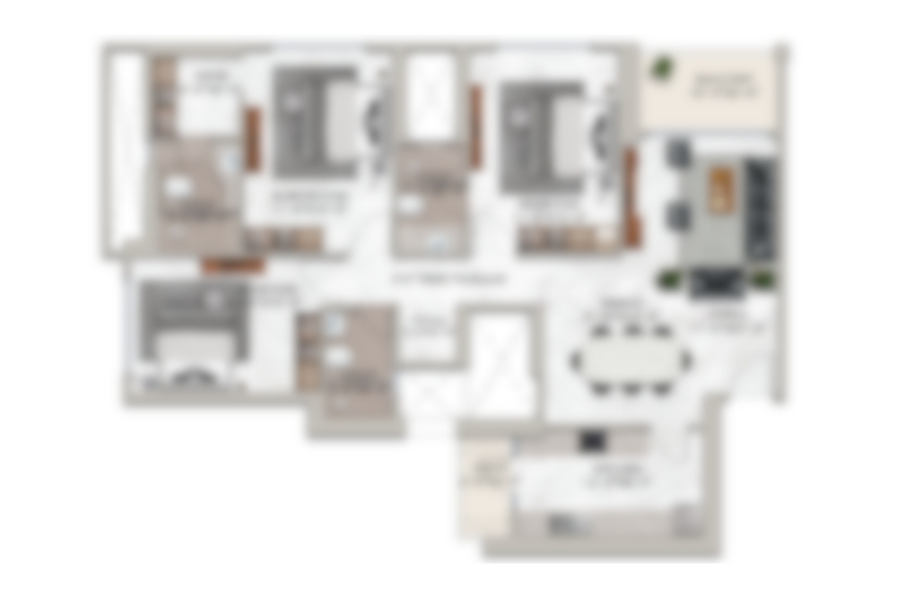 3 BHK Floor Plan