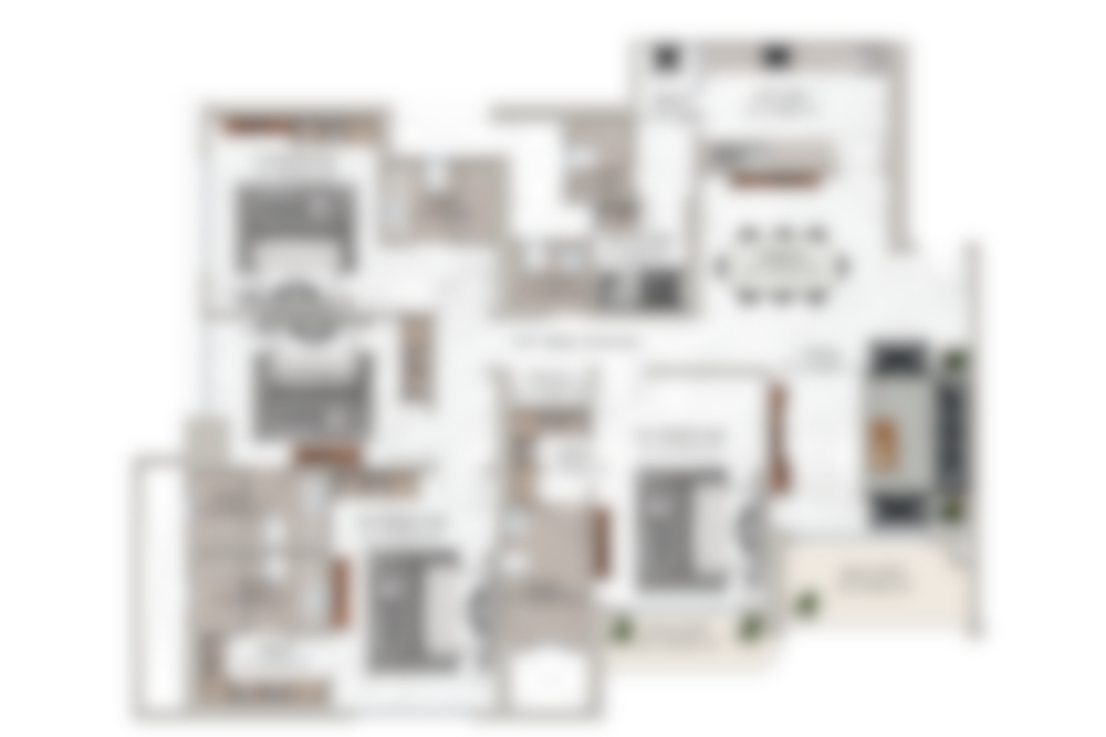 4 BHK Floor Plan